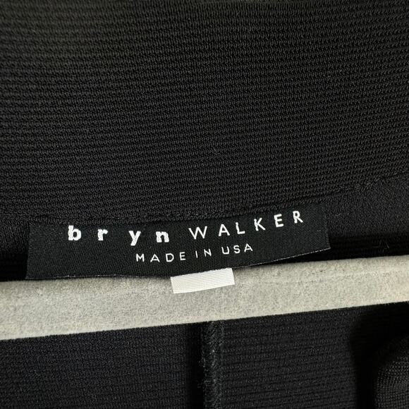 Brynn Walker Black Open Heavy Knit Waist Tie Duster Vest Made In USA Size S - Picture 4 of 7